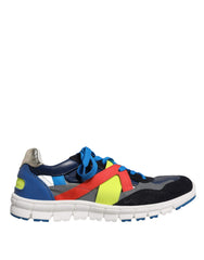 Dolce & Gabbana Multicolor Leather Suede Low Top Sneakers Shoes -   -  Dolce & Gabbana.