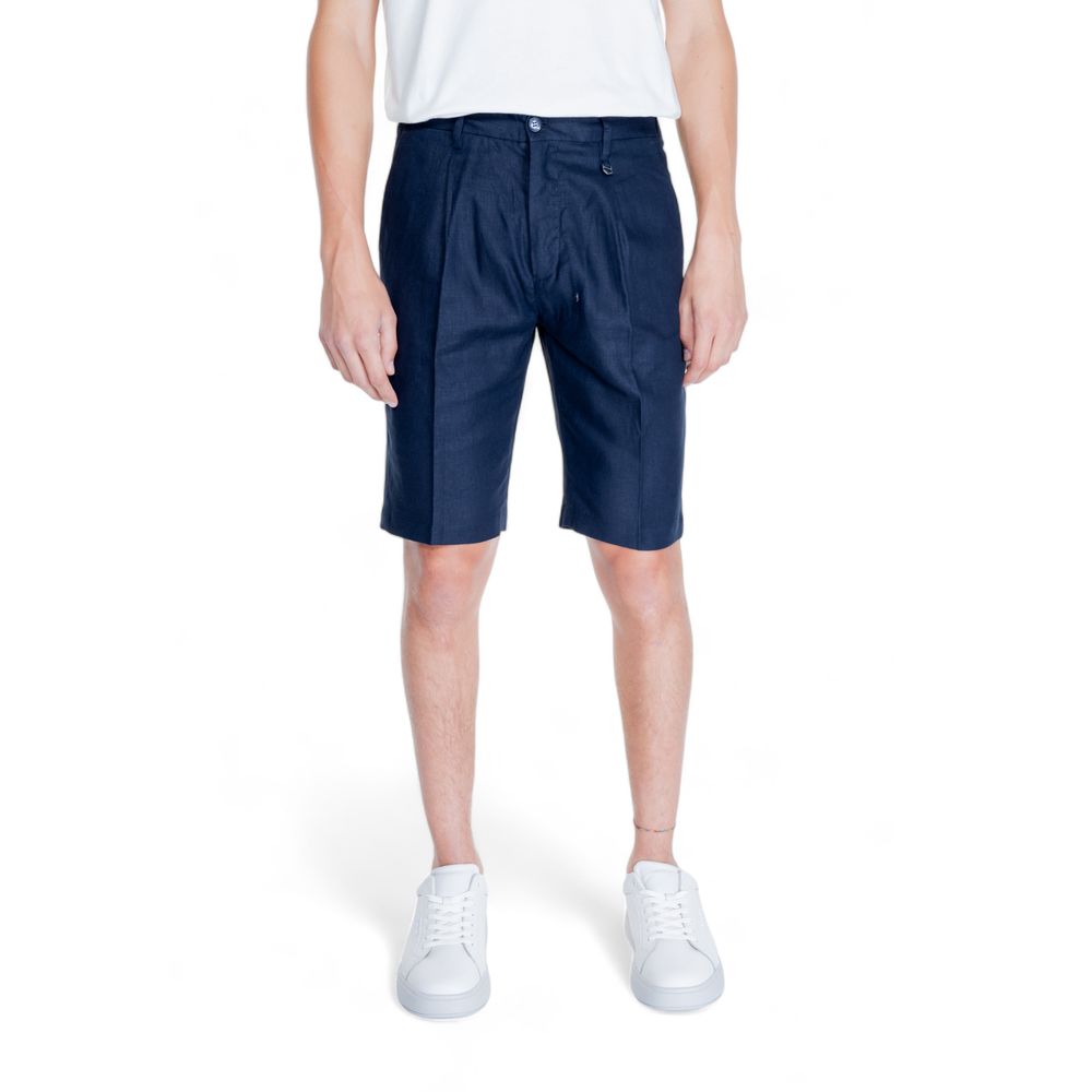 Antony Morato Blue Linen Bermuda -   -  Antony Morato.