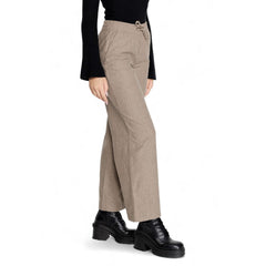 Jacqueline De Yong Brown Cotton Pant -   -  Jacqueline De Yong.