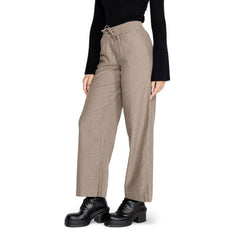 Jacqueline De Yong Brown Cotton Pant -   -  Jacqueline De Yong.