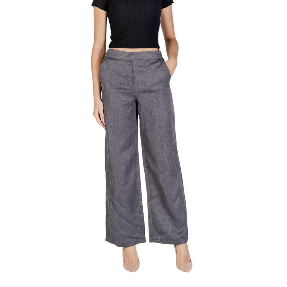 Jacqueline De Yong Gray Polyester Pant -   -  Jacqueline De Yong.