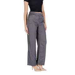 Jacqueline De Yong Gray Polyester Pant -   -  Jacqueline De Yong.