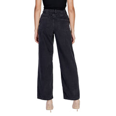 Jacqueline De Yong Black Cotton Relaxed Fit Jean -   -  Jacqueline De Yong.