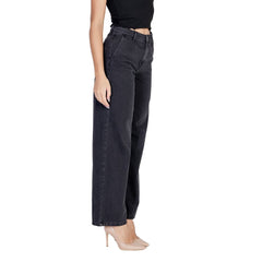 Jacqueline De Yong Black Cotton Relaxed Fit Jean -   -  Jacqueline De Yong.