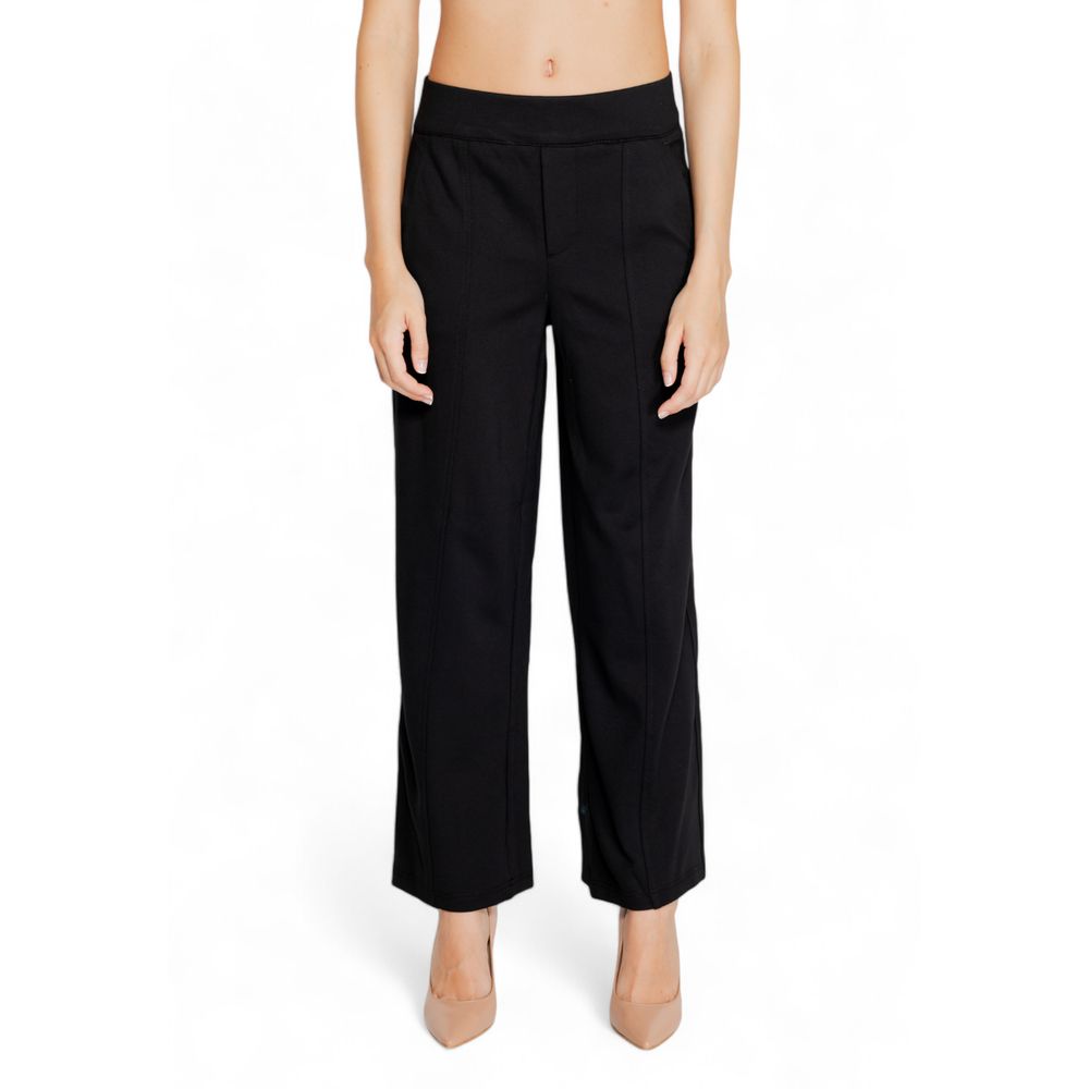 Street One Black Viscose Pant -   -  Street One.