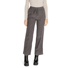 Jacqueline De Yong Gray Viscose Pant -   -  Jacqueline De Yong.