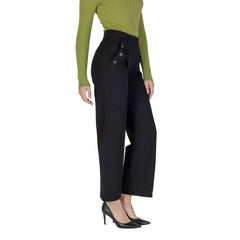 Street One Black Viscose Pant -   -  Street One.