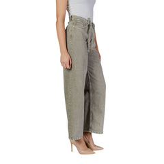 Only Green Cotton Bootcut Jean -   -  Only.