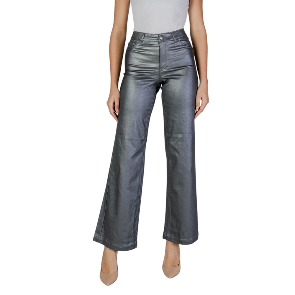 Jacqueline De Yong Silver Viscose Pant -   -  Jacqueline De Yong.