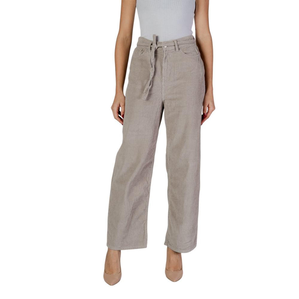 Only Beige Cotton Pant -   -  Only.