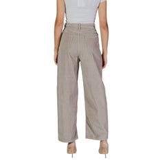 Only Beige Cotton Pant -   -  Only.