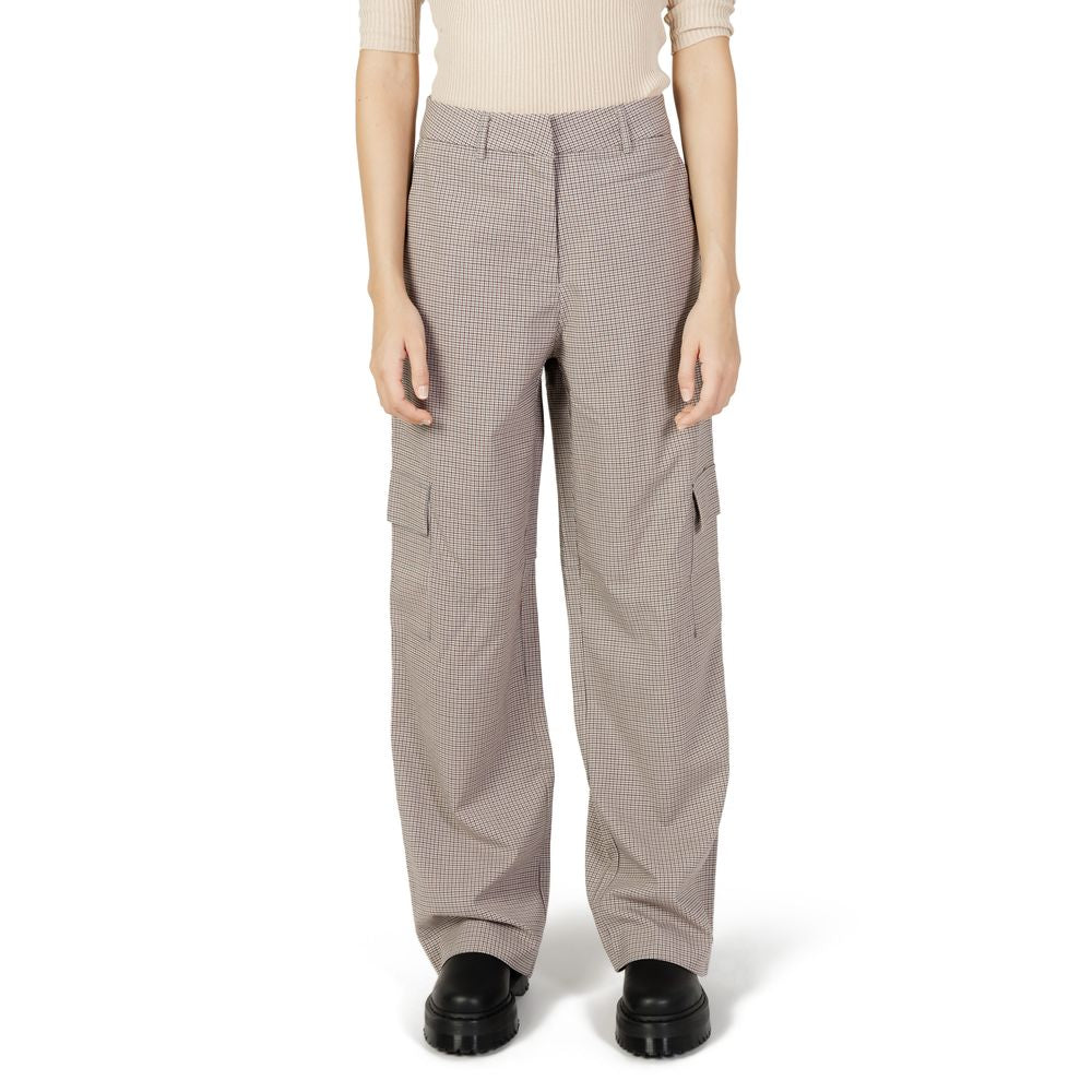 Only Beige Polyester Pant -   -  Only.