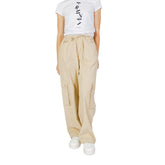 Only Beige Cotton Pant -   -  Only.