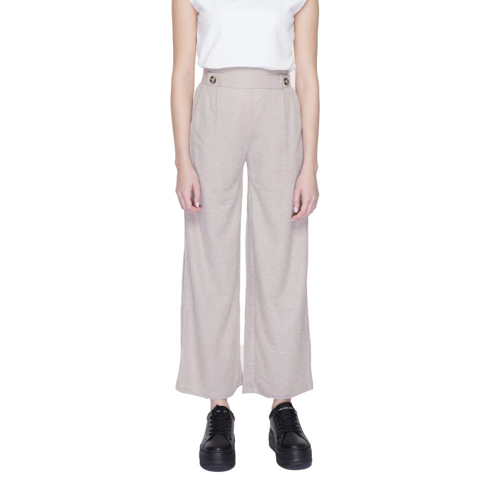 Jacqueline De Yong Gray Viscose Pant -   -  Jacqueline De Yong.