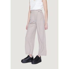 Jacqueline De Yong Gray Viscose Pant -   -  Jacqueline De Yong.