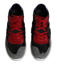 Dolce & Gabbana Multicolor Leather Suede Low Top Sneakers Shoes -   -  Dolce & Gabbana.