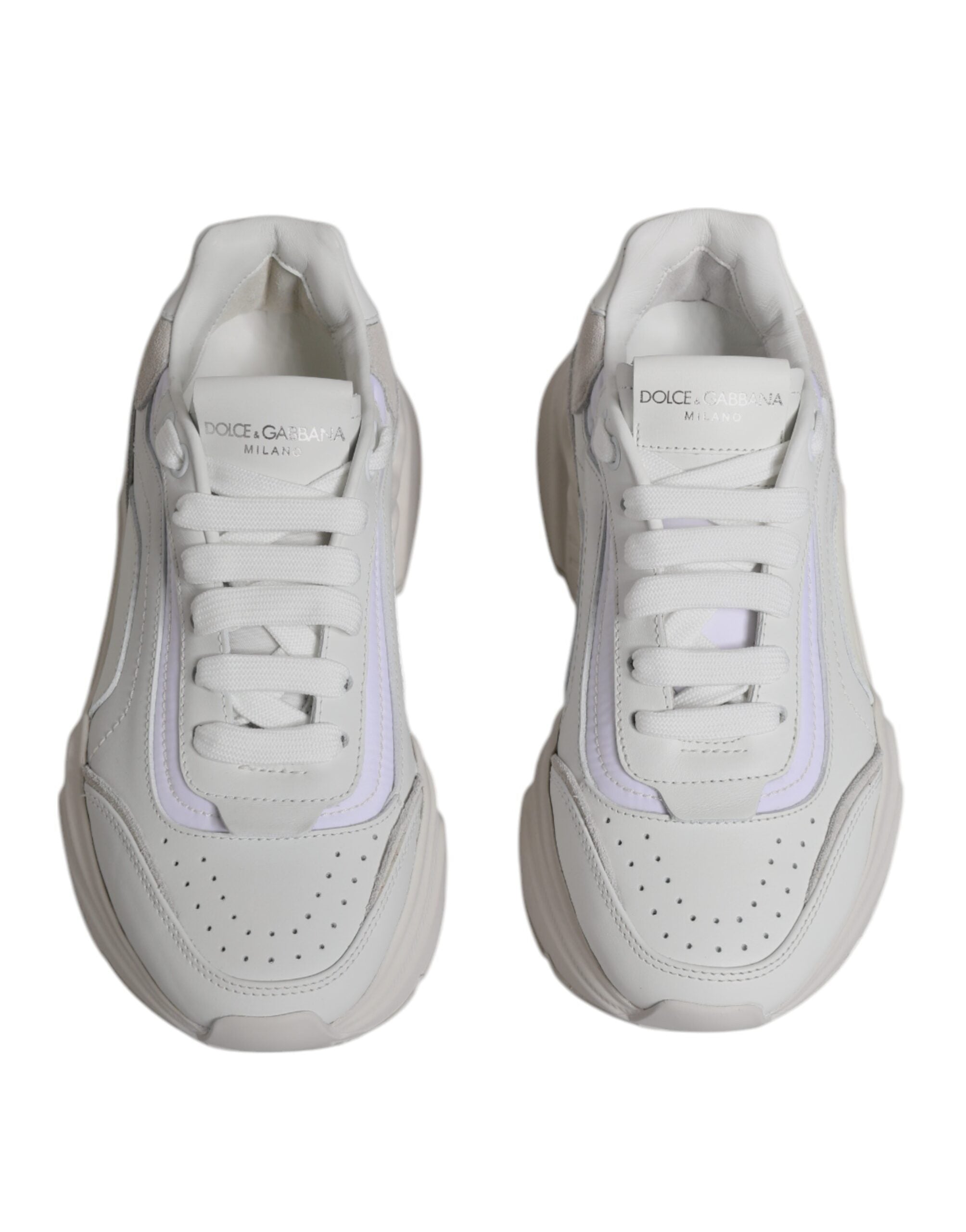Dolce & Gabbana White Daymaster Low Top Sneakers Shoes -   -  Dolce & Gabbana. Dolce & Gabbana White Daymaster Low Top Sneakers Shoes -   -  Dolce & Gabbana.