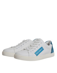 Dolce & Gabbana White London Calf Leather Sneakers Shoes -   -  Dolce & Gabbana.