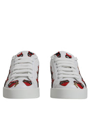 Dolce & Gabbana White Devil Face Portofino Sneakers Shoes -   -  Dolce & Gabbana.