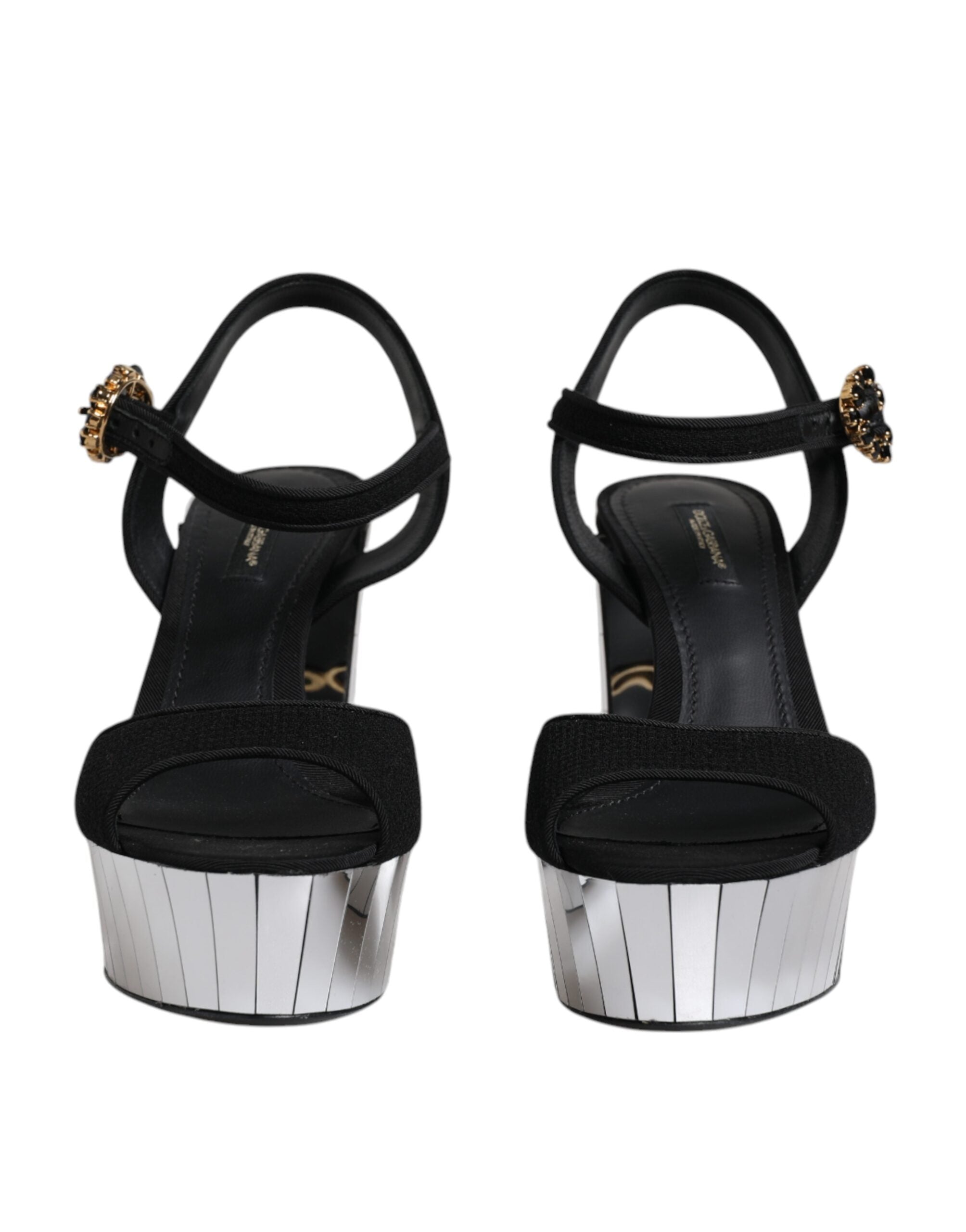 Dolce & Gabbana Black Mirror Heels Platform Sandals Shoes -   -  Dolce & Gabbana. Dolce & Gabbana Black Mirror Heels Platform Sandals Shoes -   -  Dolce & Gabbana.