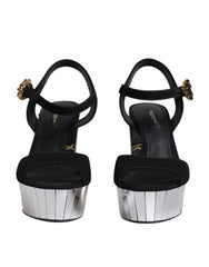 Dolce & Gabbana Black Mirror Heels Platform Sandals Shoes -   -  Dolce & Gabbana.