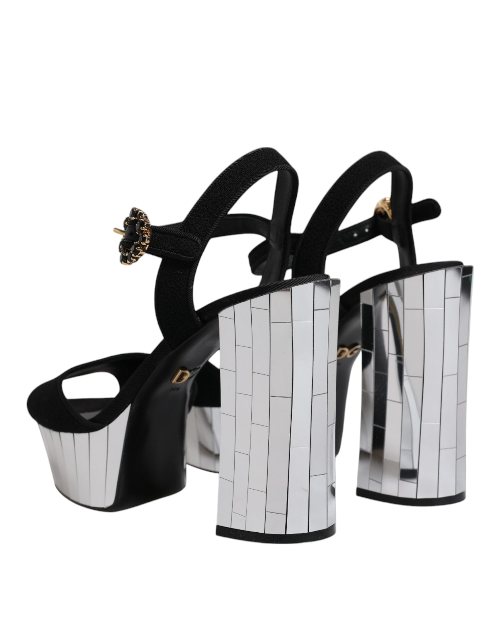 Dolce & Gabbana Black Mirror Heels Platform Sandals Shoes -   -  Dolce & Gabbana. Dolce & Gabbana Black Mirror Heels Platform Sandals Shoes -   -  Dolce & Gabbana.