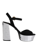 Dolce & Gabbana Black Mirror Heels Platform Sandals Shoes -   -  Dolce & Gabbana.