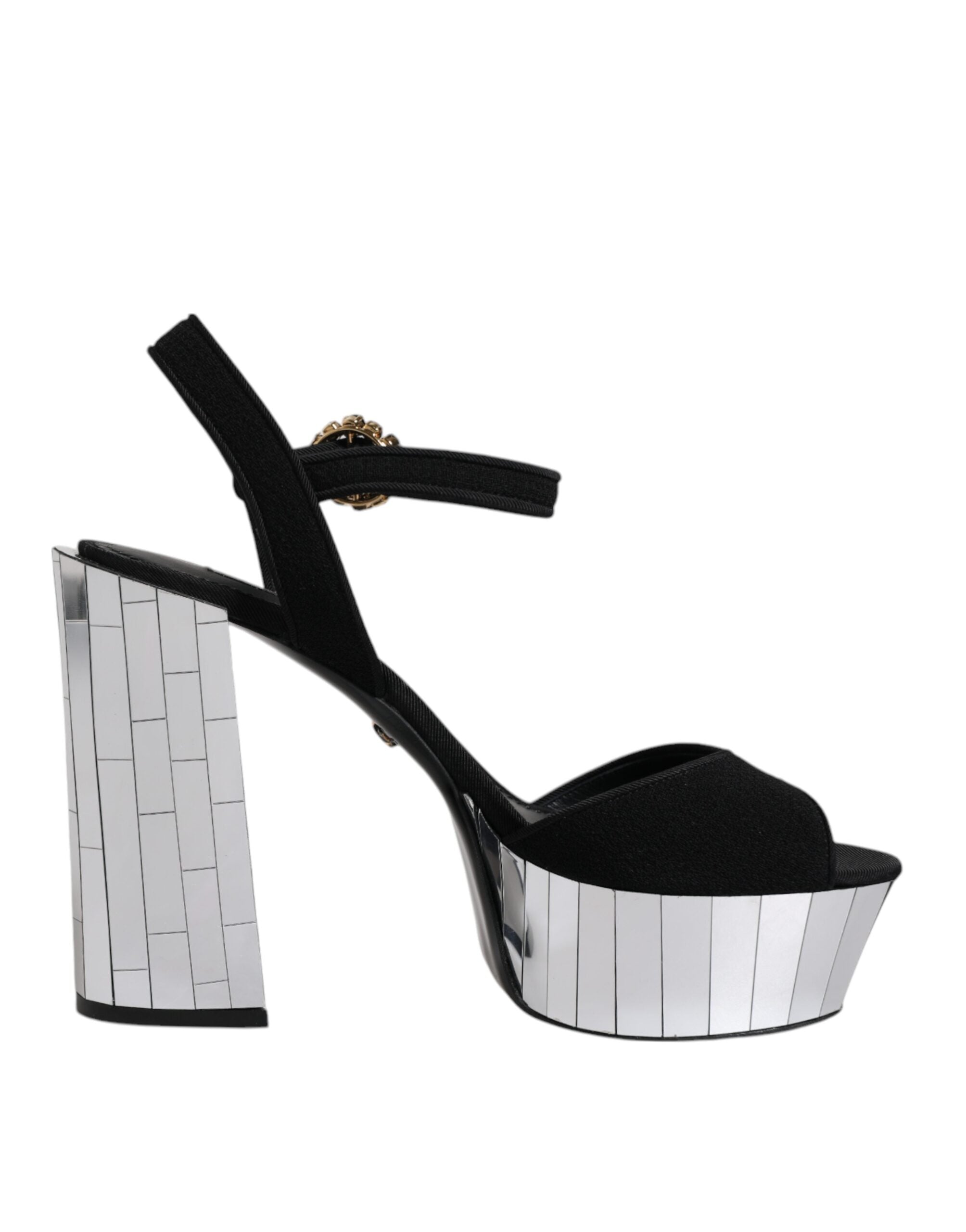Dolce & Gabbana Black Mirror Heels Platform Sandals Shoes -   -  Dolce & Gabbana. Dolce & Gabbana Black Mirror Heels Platform Sandals Shoes -   -  Dolce & Gabbana.