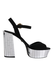 Dolce & Gabbana Black Mirror Heels Platform Sandals Shoes -   -  Dolce & Gabbana.