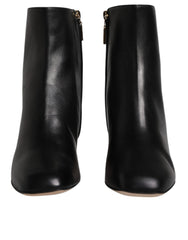 Dolce & Gabbana Black Jackie Leather Mid Calf Boots Shoes -   -  Dolce & Gabbana.