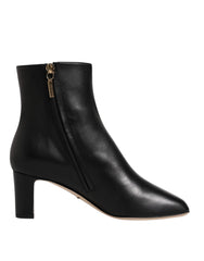 Dolce & Gabbana Black Jackie Leather Mid Calf Boots Shoes -   -  Dolce & Gabbana.