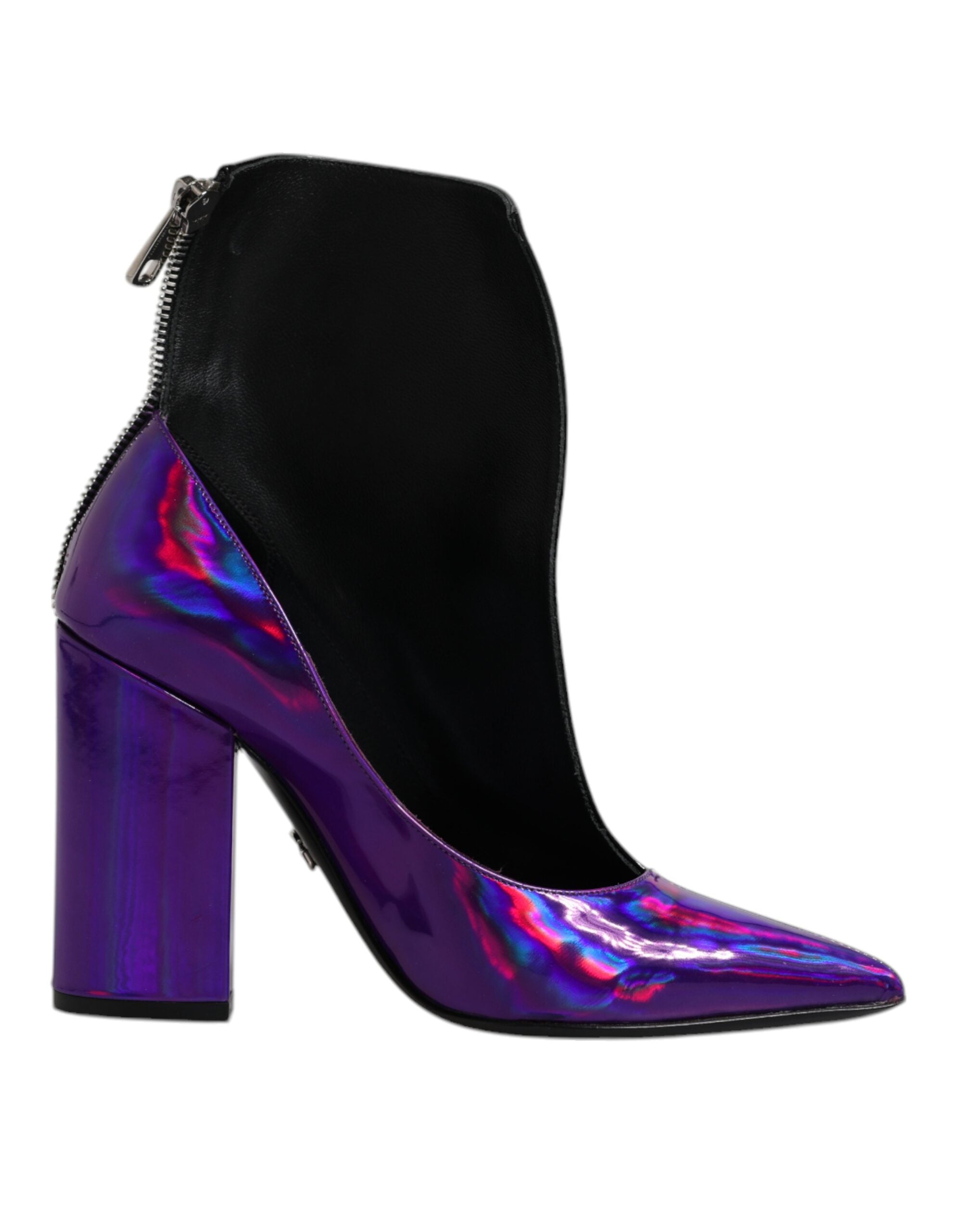 Dolce & Gabbana Purple Black Pointed Ankle Boots Shoes -   -  Dolce & Gabbana. Dolce & Gabbana Purple Black Pointed Ankle Boots Shoes -   -  Dolce & Gabbana.