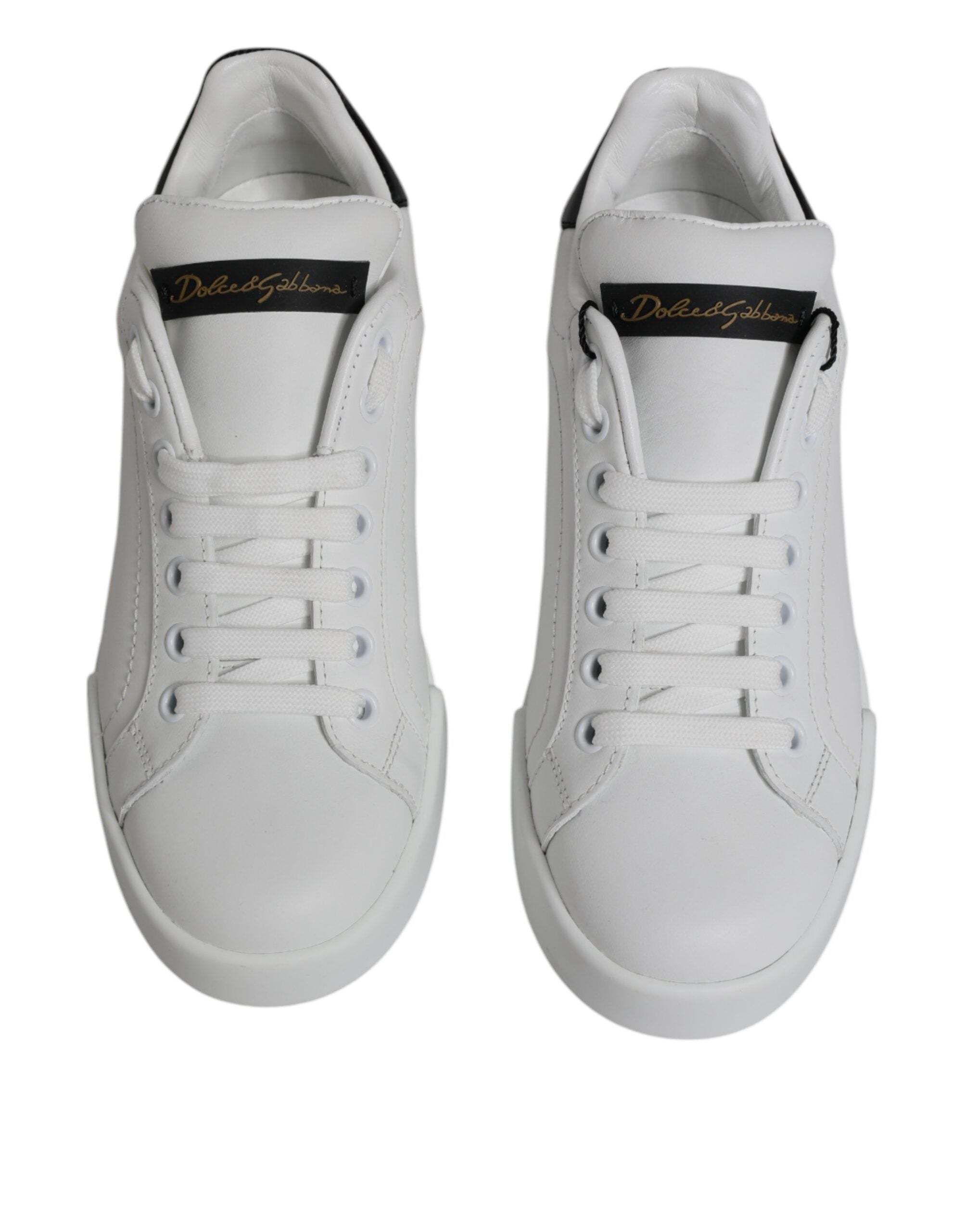 Dolce & Gabbana White Leather Classic Low Top Sneakers Shoes -   -  Dolce & Gabbana. Dolce & Gabbana White Leather Classic Low Top Sneakers Shoes -   -  Dolce & Gabbana.