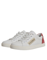 Dolce & Gabbana White London Calf Leather Sneakers Shoes -   -  Dolce & Gabbana.