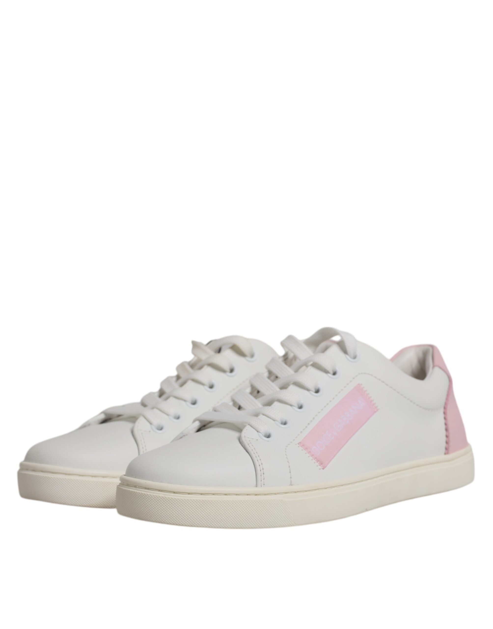 Dolce & Gabbana White Classic Calf Leather Sneakers Shoes -   -  Dolce & Gabbana. Dolce & Gabbana White Classic Calf Leather Sneakers Shoes -   -  Dolce & Gabbana.
