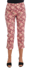 Dolce & Gabbana Pink Floral Brocade Capri Pants -   -  Dolce & Gabbana.