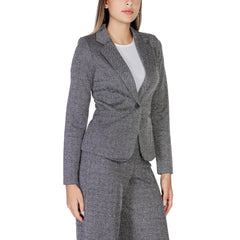 ICHI Black Polyester Blazer -   -  ICHI.