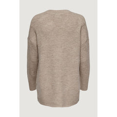 Only Beige Marabou Sweater -   -  Only.