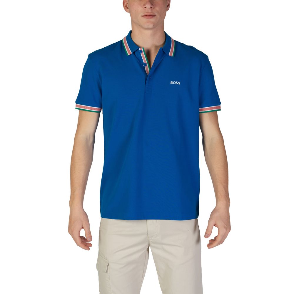 Hugo Boss Blue Cotton Polo Shirt -   -  Hugo Boss.