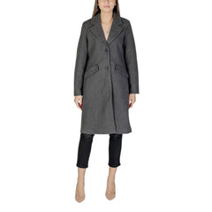 Vero Moda Gray Polyester Coat -   -  Vero Moda.