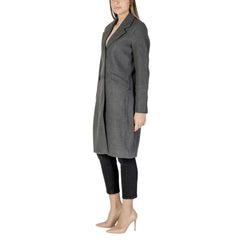 Vero Moda Gray Polyester Coat -   -  Vero Moda.