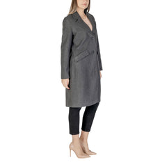 Vero Moda Gray Polyester Coat -   -  Vero Moda.