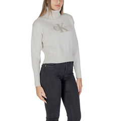 Calvin Klein Jeans Cream Cotton Sweater -   -  Calvin Klein Jeans.
