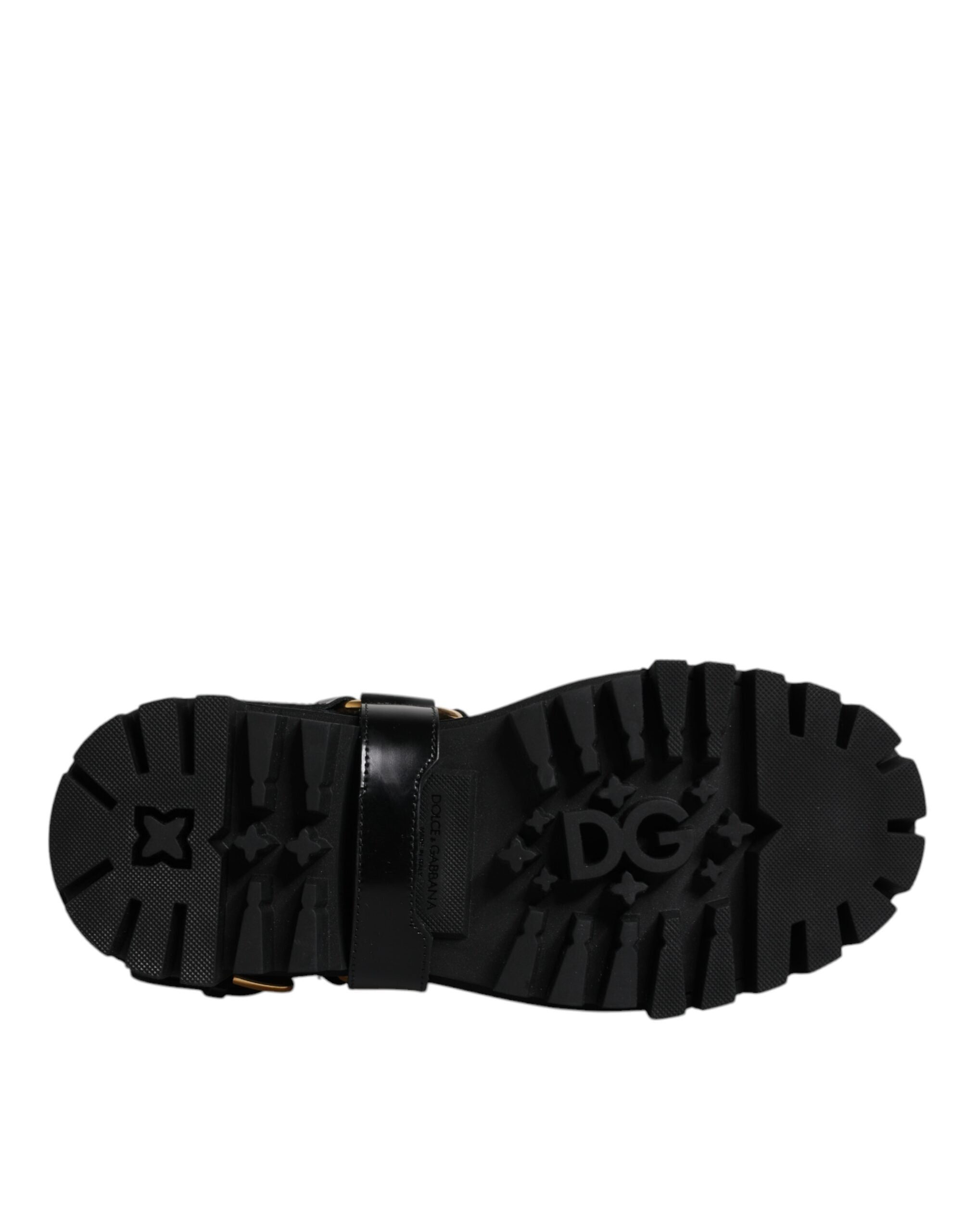 Dolce & Gabbana Black Leather Slip On Stretch Trekking Boots Shoes -   -  Dolce & Gabbana. Dolce & Gabbana Black Leather Slip On Stretch Trekking Boots Shoes -   -  Dolce & Gabbana.