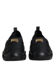 Dolce & Gabbana Black Slip On Wave Low Top Men Sneakers Shoes -   -  Dolce & Gabbana.