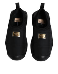 Dolce & Gabbana Black Slip On Wave Low Top Men Sneakers Shoes -   -  Dolce & Gabbana.