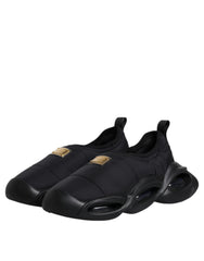 Dolce & Gabbana Black Slip On Wave Low Top Men Sneakers Shoes -   -  Dolce & Gabbana.