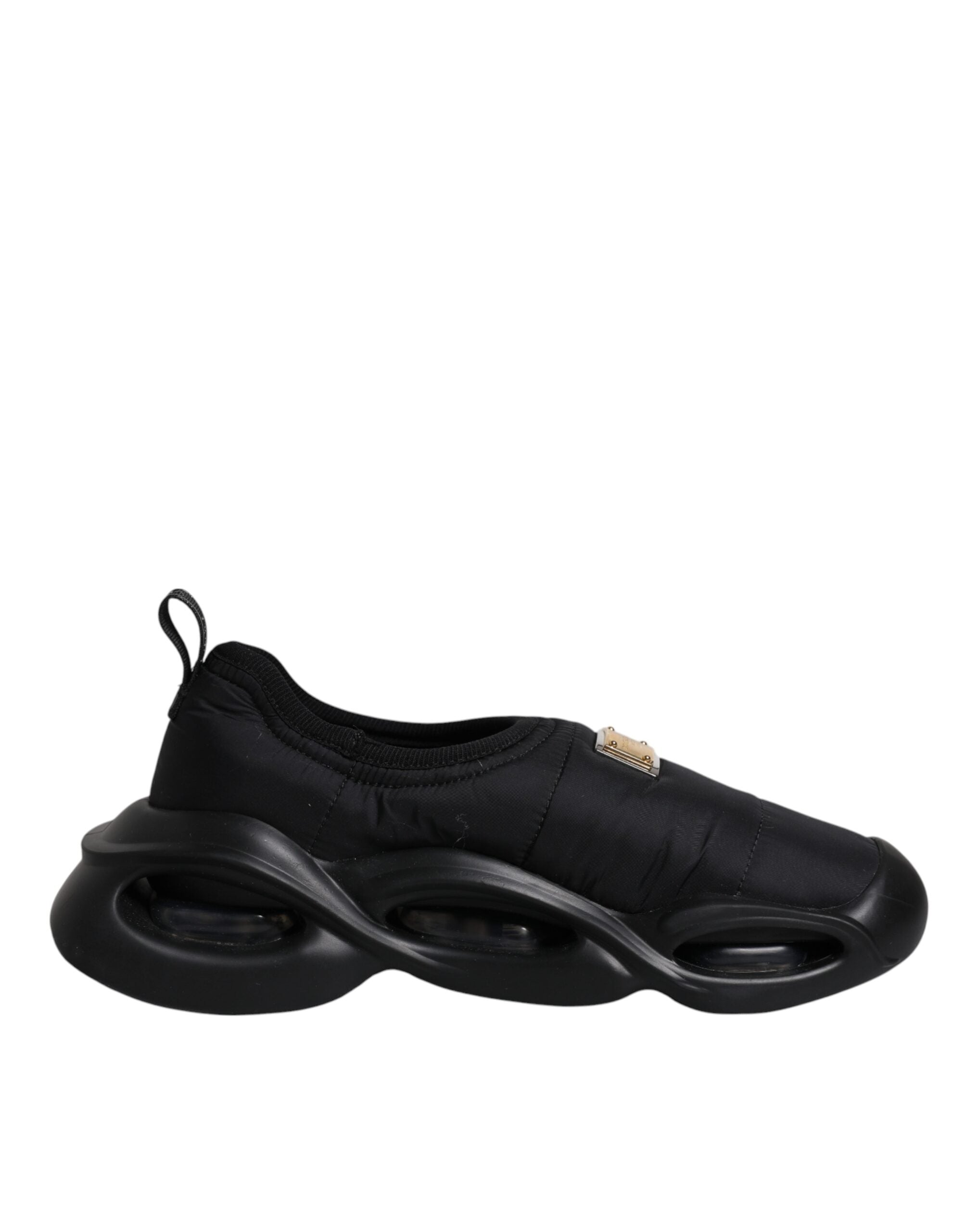 Dolce & Gabbana Black Slip On Wave Low Top Men Sneakers Shoes -   -  Dolce & Gabbana.