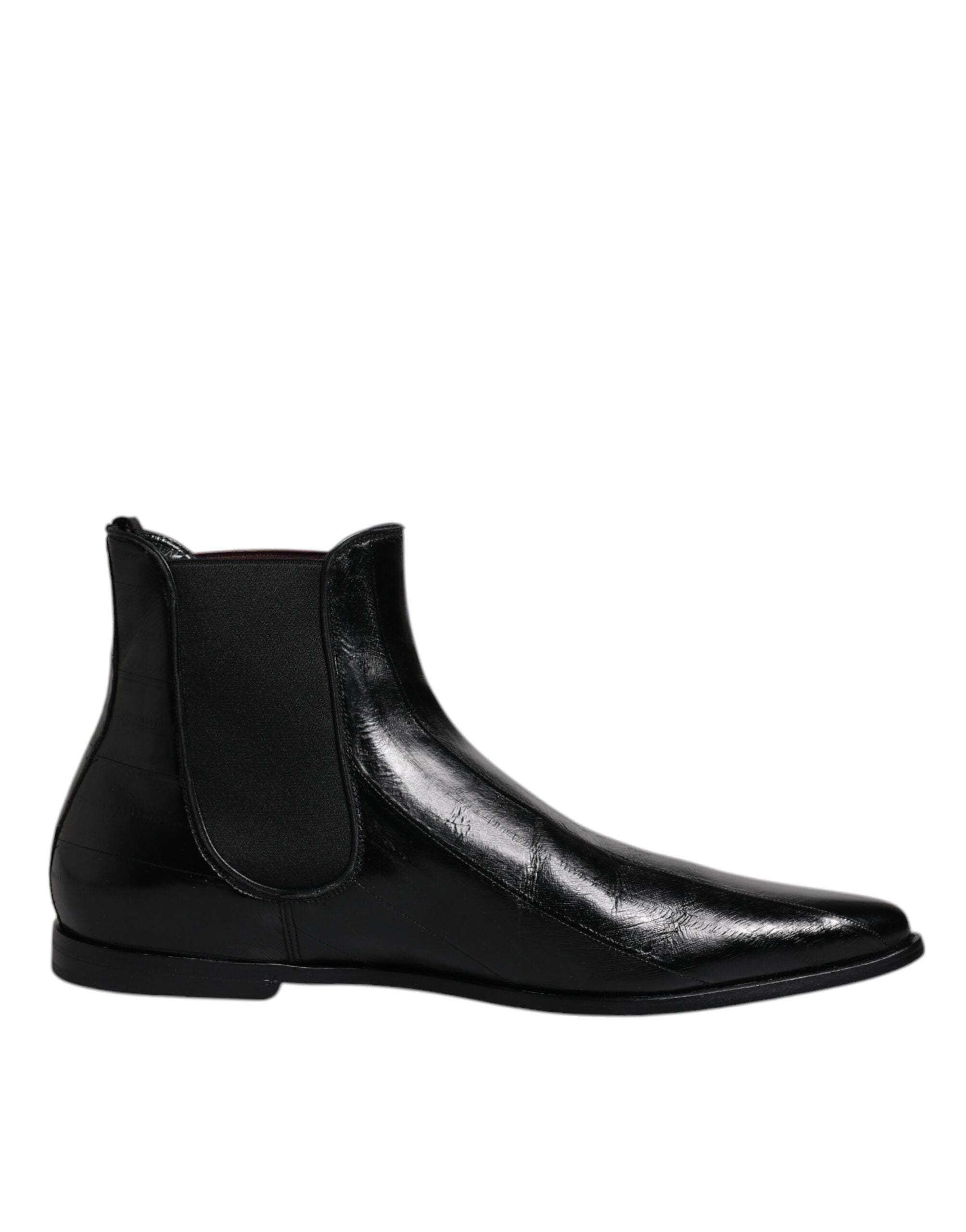 Dolce & Gabbana Black Leather Chelsea Men Ankle Boots Shoes -   -  Dolce & Gabbana. Dolce & Gabbana Black Leather Chelsea Men Ankle Boots Shoes -   -  Dolce & Gabbana.