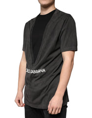 Dolce & Gabbana Black Cotton Crew Neck Short Sleeves T-shirt - - Dolce & Gabbana.